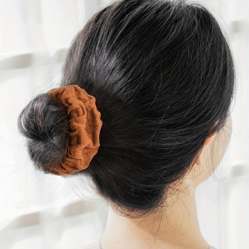 5pcs Thickened Pleated Hair Tie for Curly Hair Hairstyle