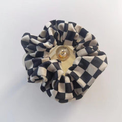 Velvet Plaid Hair Tie Scrunchies Large Colorful Retro Hair Accessories
