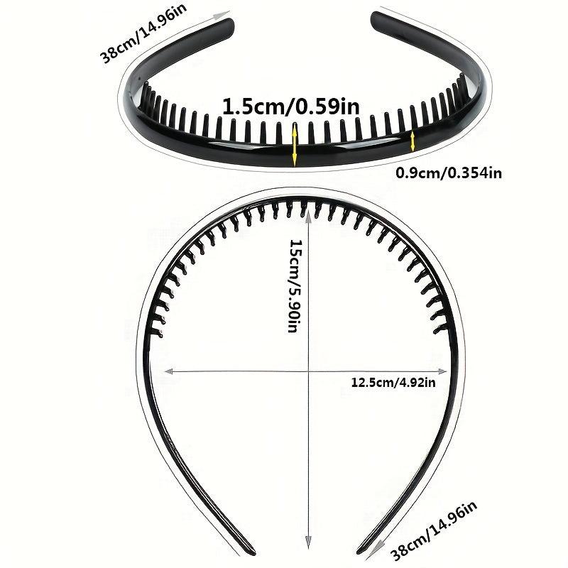 Nonslip Teeth Hair Band for Women - Curly Hair Head Hoop