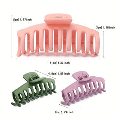 8Pcs Large Matte Hair Claw For Thick Hair Non Slip Hair Clips Women Girls