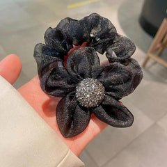 Crystal Hair Ties Scrunchies Ponytail Holder