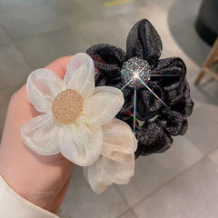 Crystal Hair Ties Scrunchies Ponytail Holder