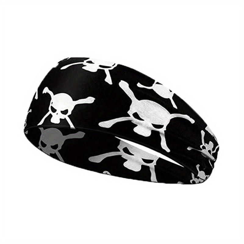 Halloween Printed Headband Skull Pumpkin Pattern Hair Band