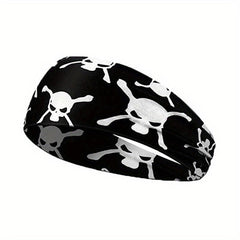 Halloween Printed Headband Skull Pumpkin Pattern Hair Band