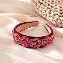 Colorful Rhinestone Padded Headband Sparkle Hair Band