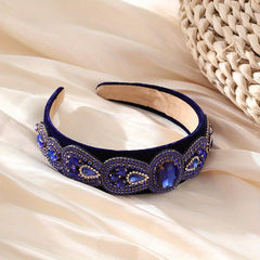 Colorful Rhinestone Padded Headband Sparkle Hair Band