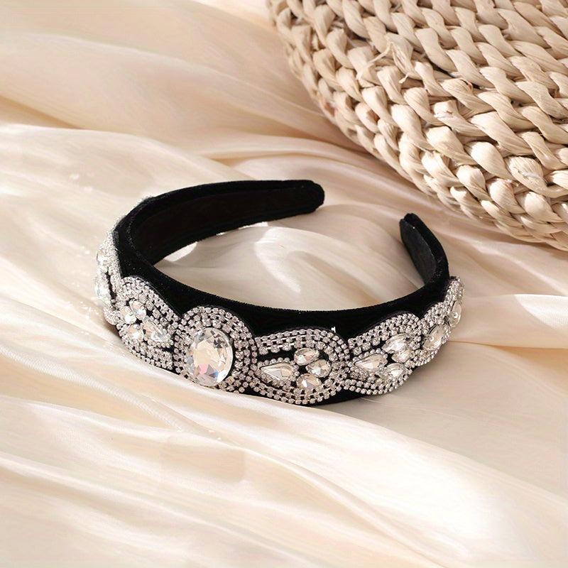 Colorful Rhinestone Padded Headband Sparkle Hair Band