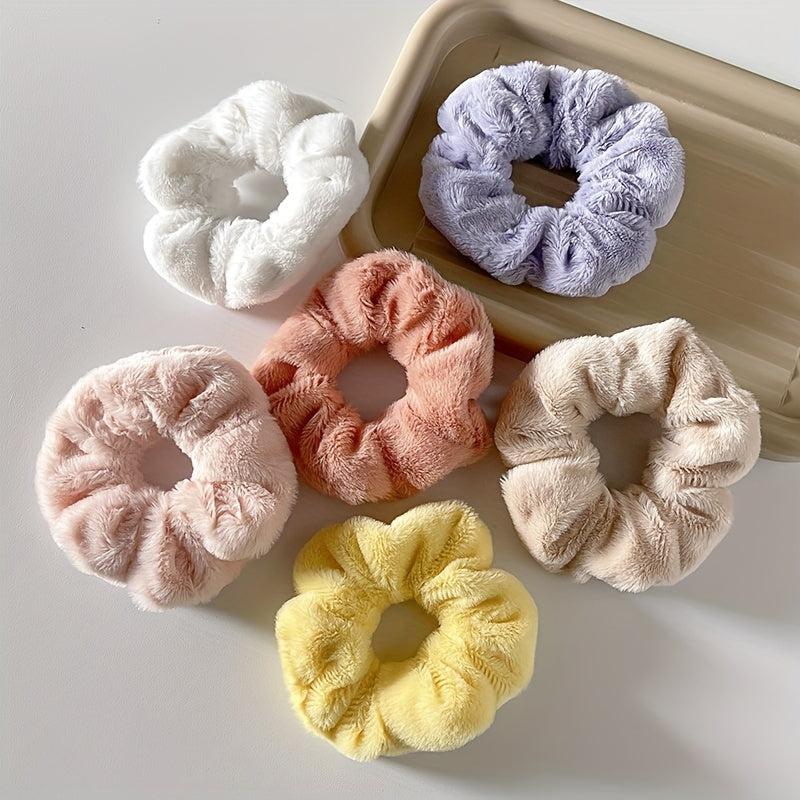 Elastic Head Tie Large Scrunchie Solid Headwear For Women Girls