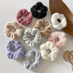 Elastic Head Tie Large Scrunchie Solid Headwear For Women Girls