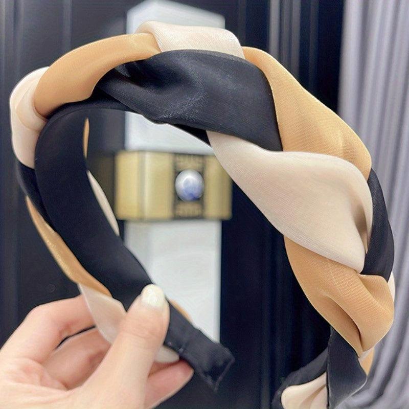 Wide Brim Mesh Hair Band for Face Washing Spa Make Up Headband