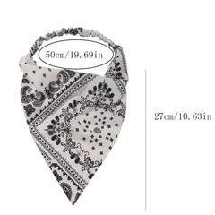 3pcs Boho Head Kerchief Paisley Bandana Elastic Hair Scarf Hair Accessories