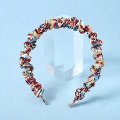 Floral Pattern Headband Colorful Hair Band Flower Printed Hair Band