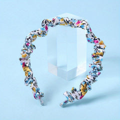 Floral Pattern Headband Colorful Hair Band Flower Printed Hair Band