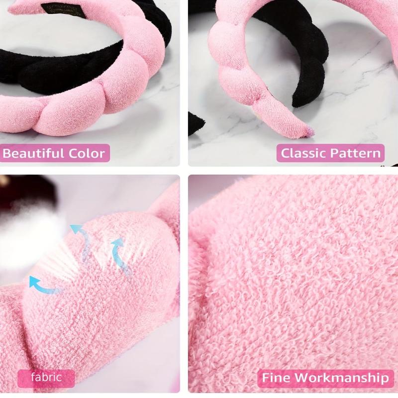 2pcs Sponge Head Hoop For Wash Face or Facial Style Headband