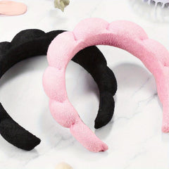 2pcs Sponge Head Hoop For Wash Face or Facial Style Headband