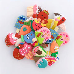 24pcs Cake Shape Shoe Charms DIY Decoration Set