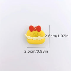 24pcs Cake Shape Shoe Charms DIY Decoration Set