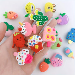 24pcse Cake Shape Shoe Charms DIY Decoration
