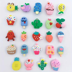 24pcse Cake Shape Shoe Charms DIY Decoration
