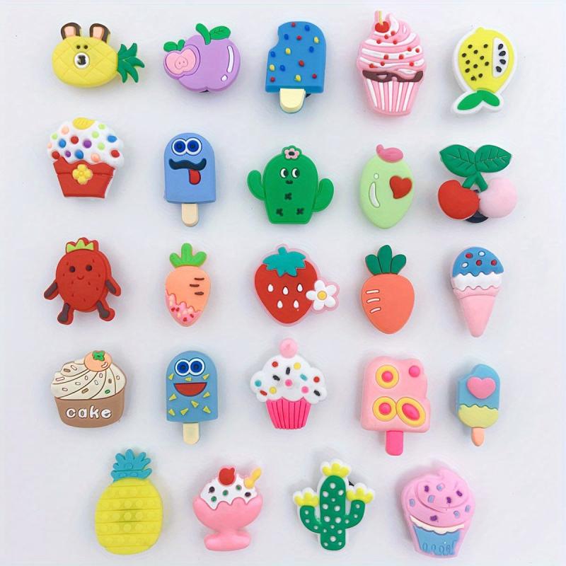 24pcse Cake Shape Shoe Charms DIY Decoration
