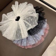 Large Lace Hair Ties Mesh Hair Tie Scrunchies Wedding Hair Accessories