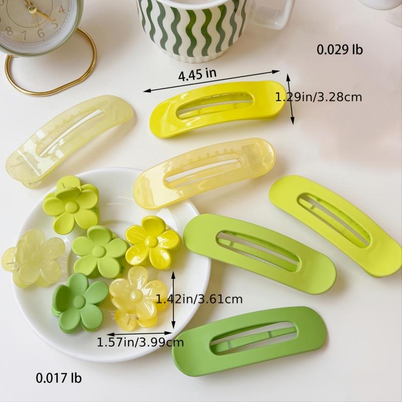 Daisy Hair Clips Translucent Hair Claw Acrylic Hair Clip