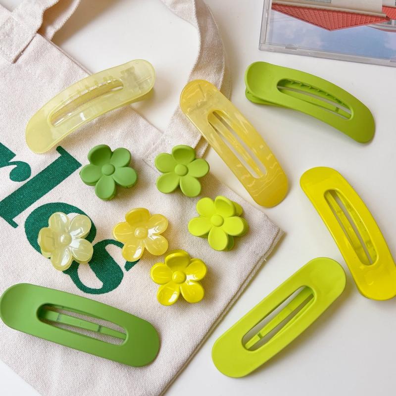 Daisy Hair Clips Translucent Hair Claw Acrylic Hair Clip
