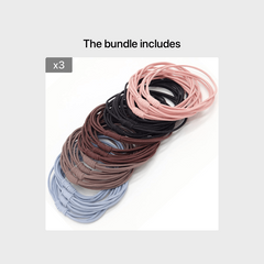 20pcs Hair Tie Bracelets for Women Seamless Ponytail Holders No Damage