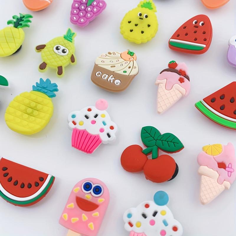24pc Resin Shoe Charms Cartoon Shoe Buckle Clogs DIY Decoration