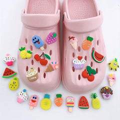 24pc Resin Shoe Charms Cartoon Shoe Buckle Clogs DIY Decoration