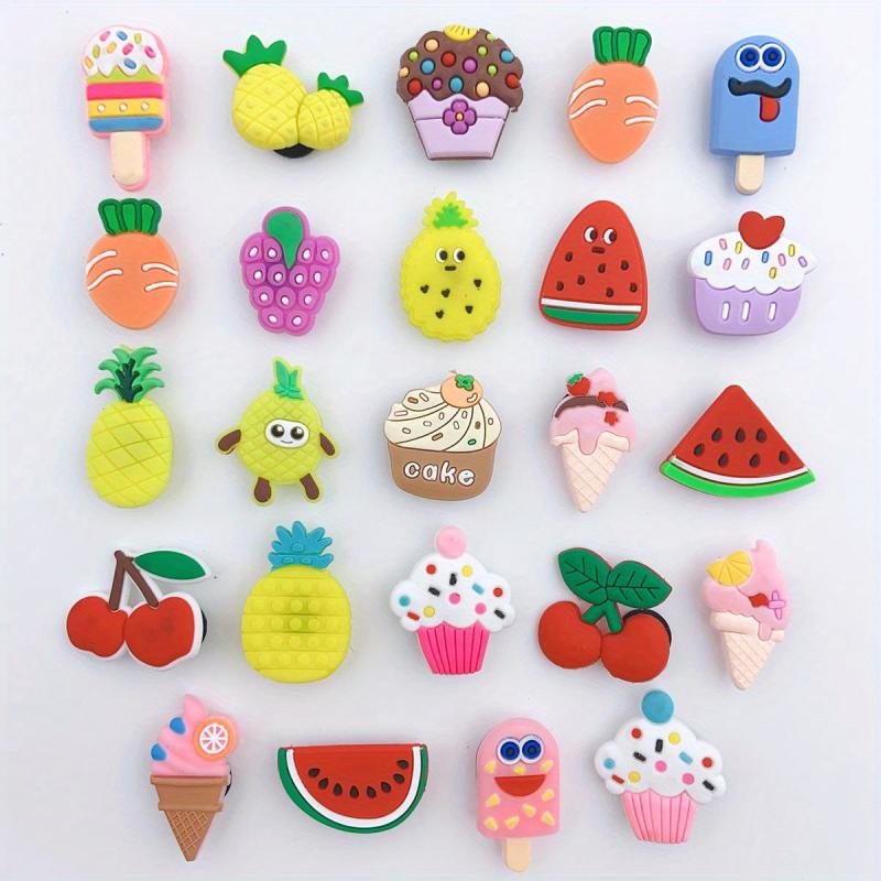 24pc Resin Shoe Charms Cartoon Shoe Buckle Clogs DIY Decoration