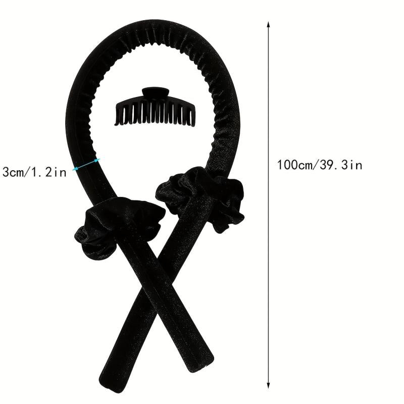 Silk Ribbon Curling Rod Hair Roller Curls With Hair Claw
