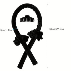 Silk Ribbon Curling Rod Hair Roller Curls With Hair Claw