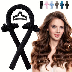 Silk Ribbon Curling Rod Hair Roller Curls With Hair Claw