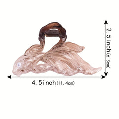 4pcs Cartoon Fish Hair Claw Gradient Shark Claw Hair Accessories