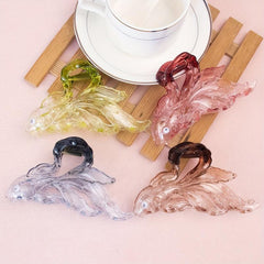 4pcs Cartoon Fish Hair Claw Gradient Shark Claw Hair Accessories