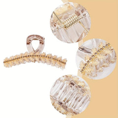 Rhinestone Hair Claw Large Shark Claw Ponytail Holder