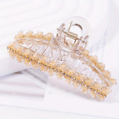 Rhinestone Hair Claw Large Shark Claw Ponytail Holder