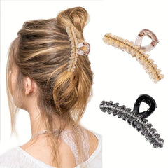 Rhinestone Hair Claw Large Shark Claw Ponytail Holder