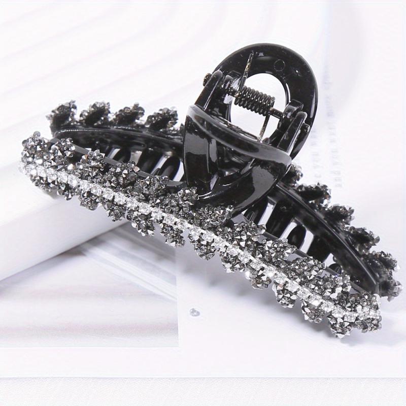 Rhinestone Hair Claw Large Shark Claw Ponytail Holder