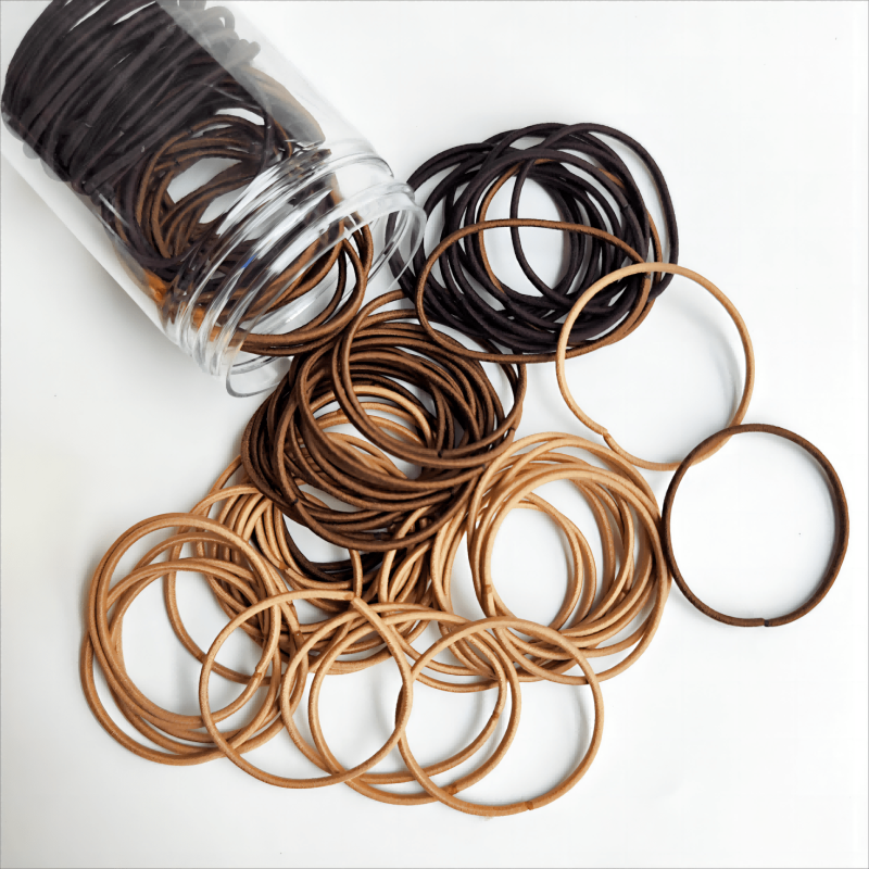 100pcs Thin Hair Rope Seamless Ponytail Holder Hair Accessories