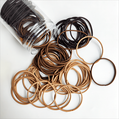 100pcs Thin Hair Rope Seamless Ponytail Holder Hair Accessories