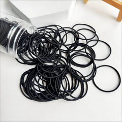 100pcs Thin Hair Rope Seamless Ponytail Holder Hair Accessories