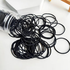 100pcs Thin Hair Rope Seamless Ponytail Holder Hair Accessories