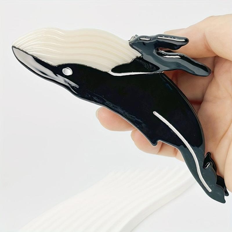 Acetate Whale Hair Claw Nonslip Ponytail Holder Shark Claw Women Girls Hair Acce
