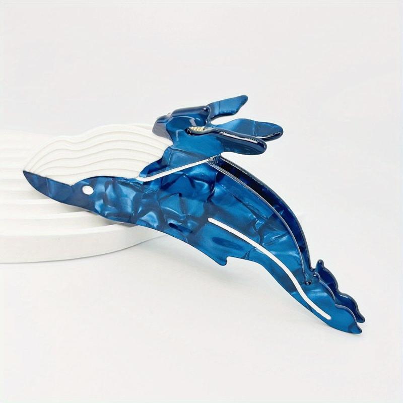 Acetate Whale Hair Claw Nonslip Ponytail Holder Shark Claw Women Girls Hair Acce