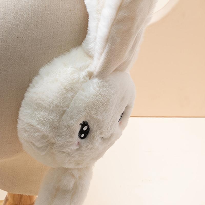Rabbit Ear Moving Earmuffs Funny Ear Warmer For Women