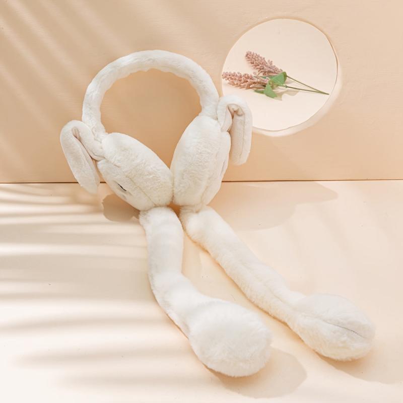 Rabbit Ear Moving Earmuffs Funny Ear Warmer For Women