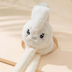Rabbit Ear Moving Earmuffs Funny Ear Warmer For Women