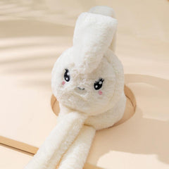 Rabbit Ear Moving Earmuffs Funny Ear Warmer For Women